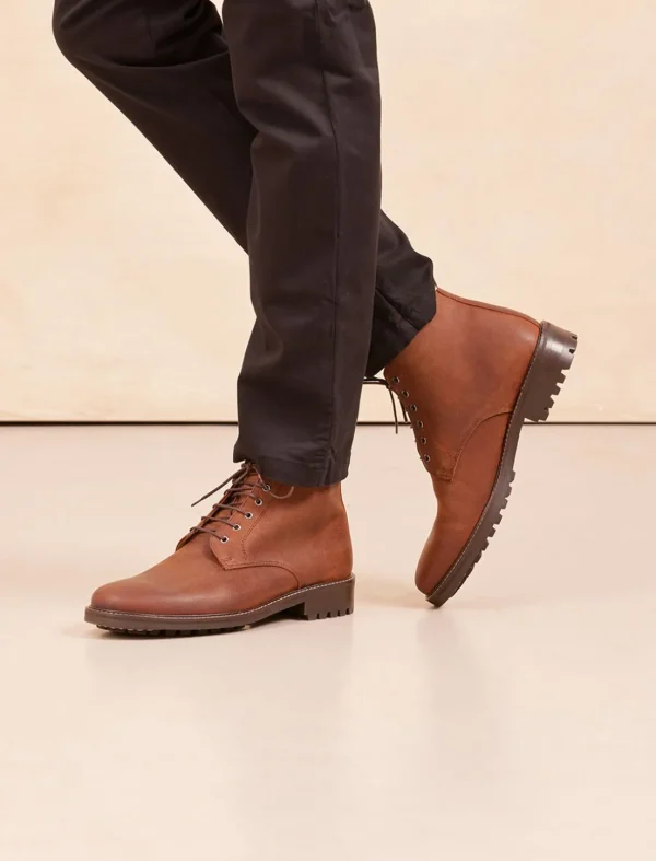 Homme Pied de Biche Chukka Commando